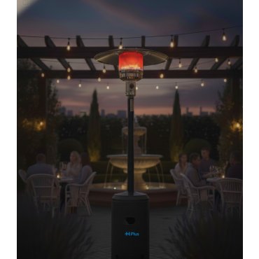 دفاية غاز الفيصلية خارجية للحدائق و المطاعم والكافيهات باللون الأسود - فانتا بلاك