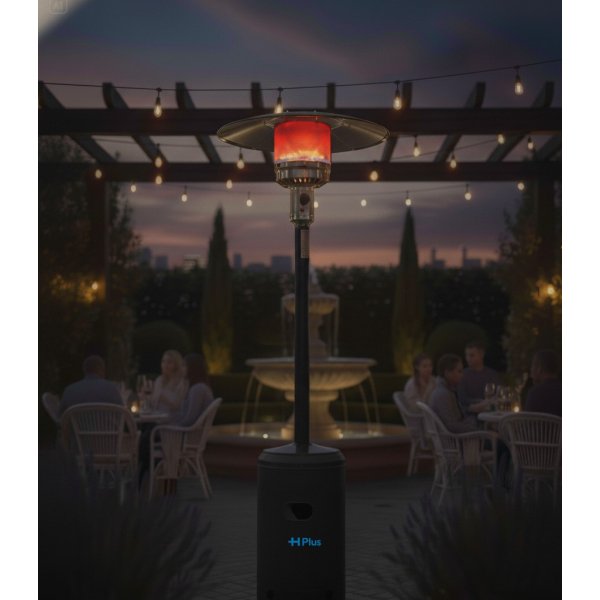 دفاية الفيصلية خارجية للحدائق و المطاعم والكفيهات بقوة 13 كيلو وات باللون الأسود - فانتا بلاك