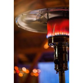 دفاية غاز الفيصلية خارجية للحدائق و المطاعم والكافيهات باللون الأسود - فانتا بلاك