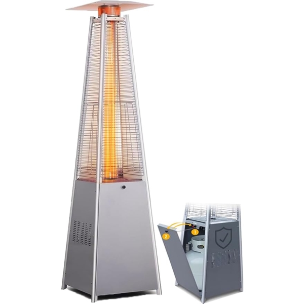 دفاية الفيصلية خارجية للحدائق والمطاعم بقدرة 13 كيلو وات - إستيل ,ضد الصدأ