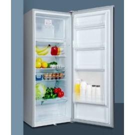 ثلاجة جيباس باب واحد 173 لتر تبريد سريع وإضاءة LED – فضي، موديل GRF2205SXE