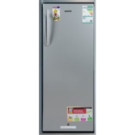 ثلاجة جيباس باب واحد 173 لتر تبريد سريع وإضاءة LED – فضي، موديل GRF2205SXE