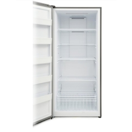 فريزر كبير كرافت عمودي 592 لتر قابل للتحويل إلى تبريد – ستيل، موديل CFK21UFSDINV