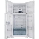 ثلاجة هيتاشي أربع أبواب بتصميم فرنسي سعة 540 لتر 19.1 قدم مكعب طراز R-W660PS7 أبيض