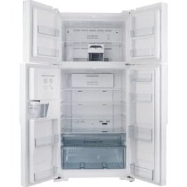 ثلاجة هيتاشي أربع أبواب بتصميم فرنسي سعة 540 لتر 19.1 قدم مكعب طراز R-W660PS7 أبيض