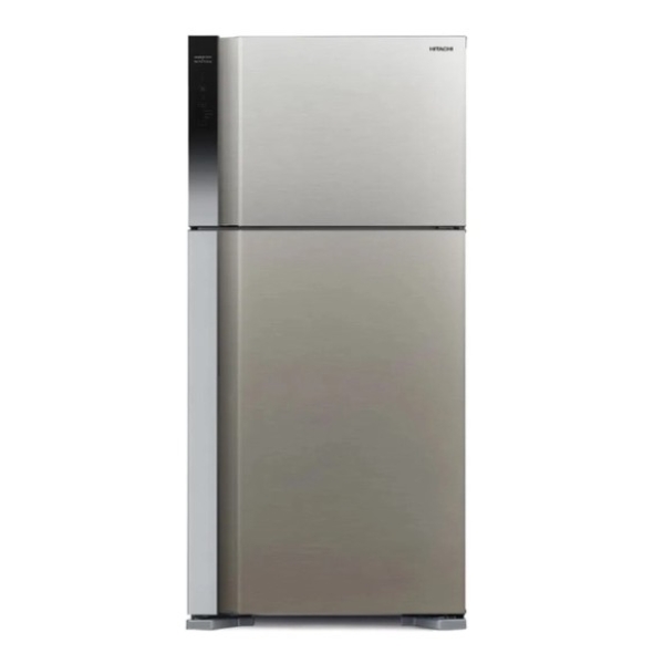 ثلاجة هيتاشي بابين سعة 550 لتر 19.4 قدم مكعب طراز R-V700PS7K-1 , فضي