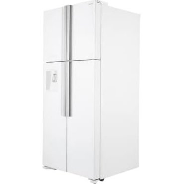 ثلاجة هيتاشي أربع أبواب بتصميم فرنسي سعة 540 لتر 19.1 قدم مكعب طراز R-W660PS7 أبيض
