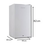 ثلاجة جستنج هاوس باب واحد سعة 86 لتر 3 قدم سيلفر JSRF-99D