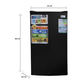 ثلاجة دان سات باب واحد سعة 82 لتر 3 قدم أسو د DNFS140R