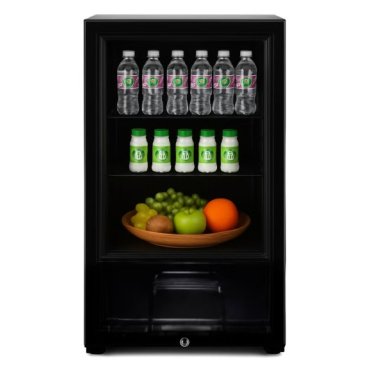 ثلاجة عرض دان سات باب واحد سعة 87 لتر 3 قدم أسود DAN180SC 