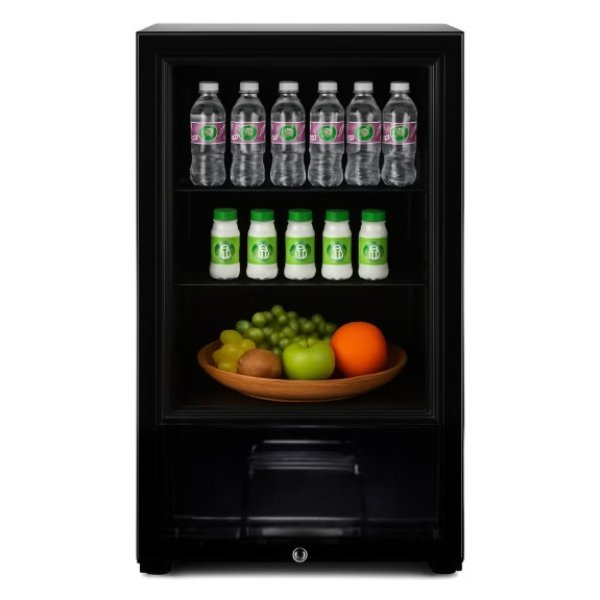 ثلاجة عرض دان سات باب واحد سعة 87 لتر 3 قدم أسود DAN180SC 