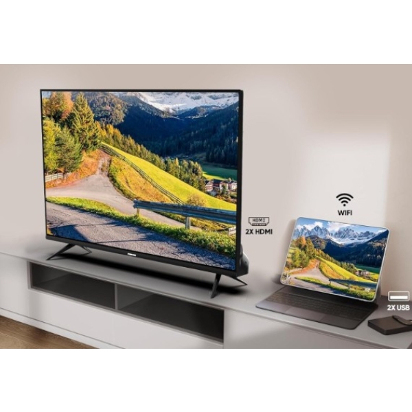 شاشة نيكاي 32 بوصة سمارت كاملة الوضوح اطار نحيف طراز NTV3200SLED7