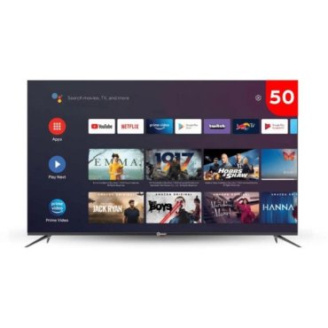 شاشة دان سات 50 بوصة جوجل كيو ليد QLED بدقة فائقة الوضوح 60 هرتز ريسيفر داخلي DTD50