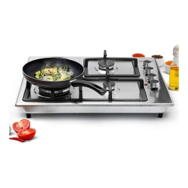 موقد غاز جيباس بلت ان مسطح 3 عيون وسطح تسخين كهربائي طراز GGC31034 موقد غاز جيباس بلت ان مسطح 3 عيون وسطح تسخين كهربائي طراز GGC31034