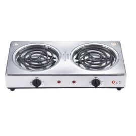 موقد كهربائي دي ال سي شعلتين حلزوني - ستانلس ستيل DLC-34100  موقد كهربائي دي ال سي شعلتين حلزوني - ستانلس ستيل DLC-34100