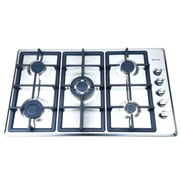 سطح طبخ جي في سي 5 عيون غاز تركي موديل GVCSI-9060-2 - 90×60 سم - فضي سطح طبخ جي في سي 5 عيون غاز تركي موديل GVCSI-9060-2 - 90×60 سم - فضي