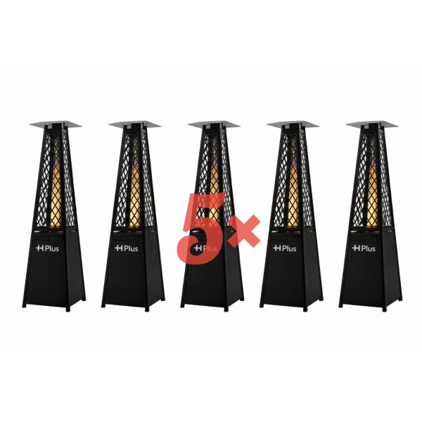 دفاية غاز خارجية للحدائق و المطاعم و الجلسات الخارجية - أسود - بتصميم جديد - عرض الباكدج