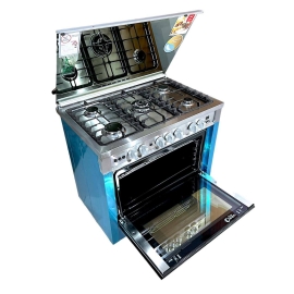 فرن غاز جي في سي برو بروفيشنال، 5 عيون، 90×60 سم، اشعال ذاتي، مروحة توزيع الحرارة، امان كامل، GVCO-9060-EG-10  فرن غاز جي في سي برو بروفيشنال، 5 عيون، 90×60 سم، اشعال ذاتي، مروحة توزيع الحرارة، امان كامل، GVCO-9060-EG-10