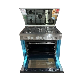 فرن غاز جي في سي برو بروفيشنال، 5 عيون، 90×60 سم، اشعال ذاتي، مروحة توزيع الحرارة، امان كامل، GVCO-9060-EG-10  فرن غاز جي في سي برو بروفيشنال، 5 عيون، 90×60 سم، اشعال ذاتي، مروحة توزيع الحرارة، امان كامل، GVCO-9060-EG-10