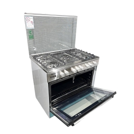 فرن غاز جي في سي برو 5 عيون، 90×60 سم، اشعال ذاتي ، امان كامل، GVCO-9060-EG-1 فرن غاز جي في سي برو 5 عيون، 90×60 سم، اشعال ذاتي ، امان كامل، GVCO-9060-EG-1