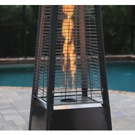 دفاية غاز خارجية للحدائق و المطاعم و الجلسات الخارجية - أسود