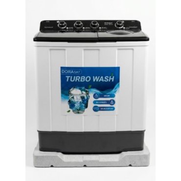 غسالة ملابس دوراسات حوضين 10 كيلو - ابيض DS10TW