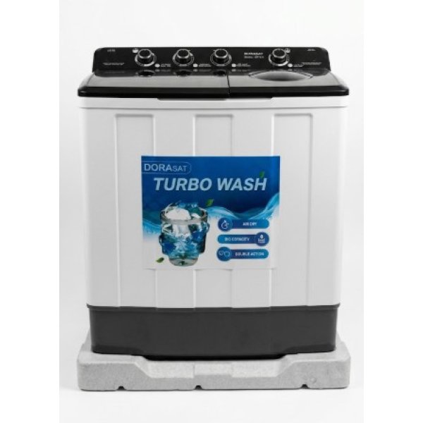 غسالة ملابس دوراسات حوضين 10 كيلو - ابيض DS10TW