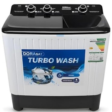 غسالة ملابس دوراسات حوضين 10 كيلو - ابيض DS10TW