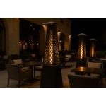 دفاية غاز خارجية للحدائق و المطاعم و الجلسات الخارجية - أسود - بتصميم جديد