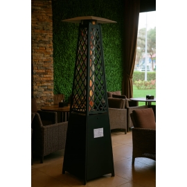 دفاية غاز خارجية للحدائق و المطاعم و الجلسات الخارجية - أسود - بتصميم جديد