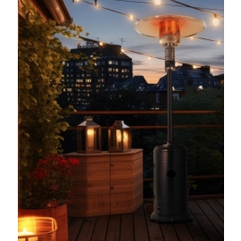 دفاية غاز الفيصلية خارجية للحدائق و المطاعم والكافيهات باللون الأسود - فانتا بلاك