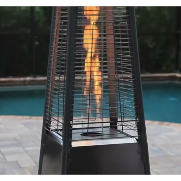 دفاية غاز خارجية للحدائق و المطاعم و الجلسات الخارجية - أسود