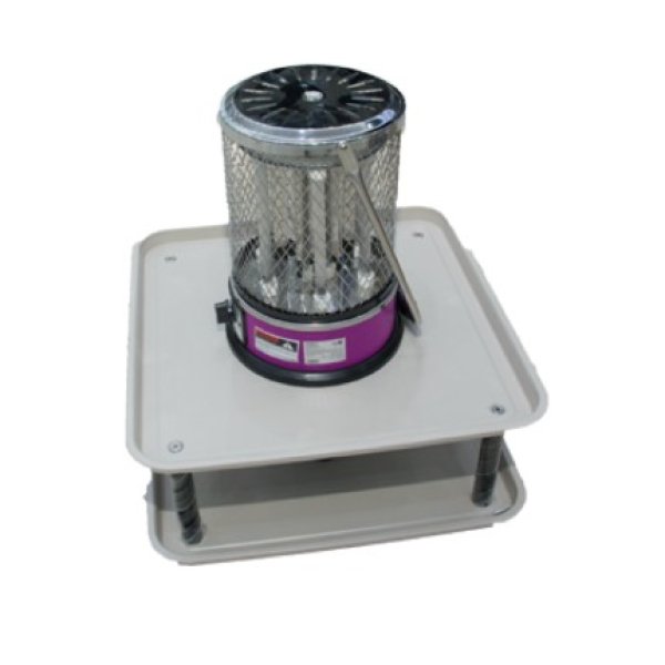 دفاية كهربائية جنرال هوم 6 شمعات بقدرة 2000 وات مربع مع الطاولة